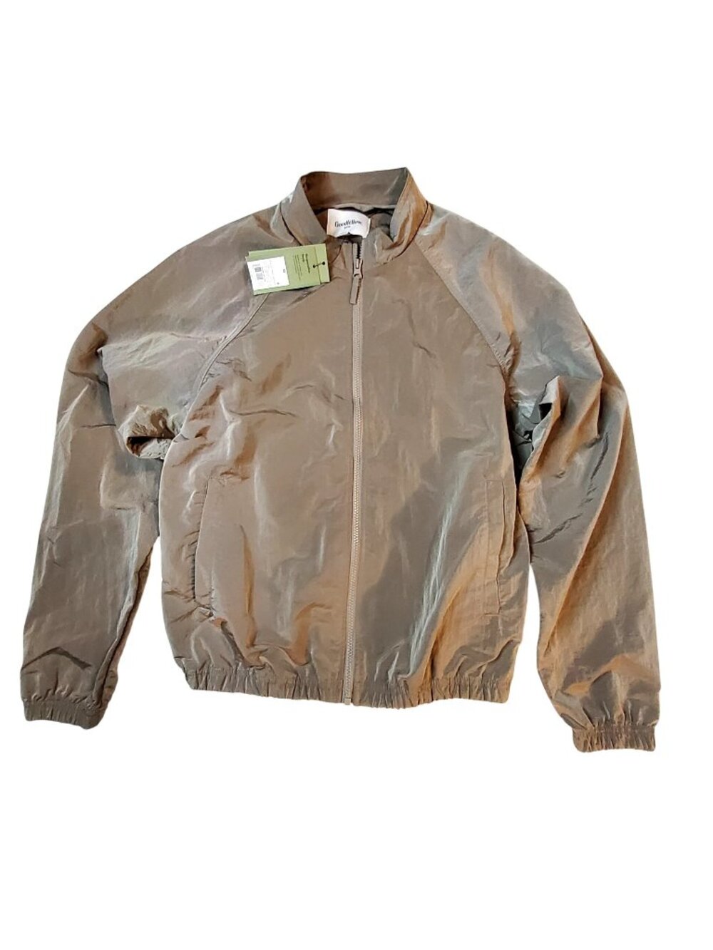 Goodfellow Lightweight Hooded Zip Jacket Elastic cuffs and hem for snug fit  M